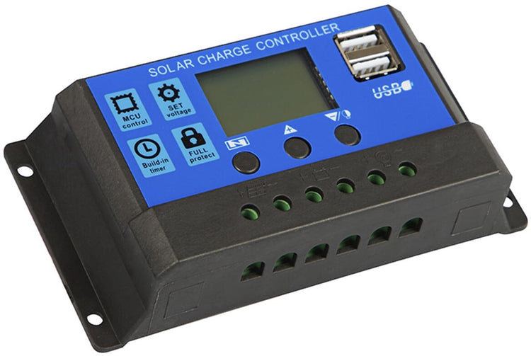 Blow Solarladeregler – 12 V 24 V – 40 A – LCD-Display – 2 x USB – Solarladeregler