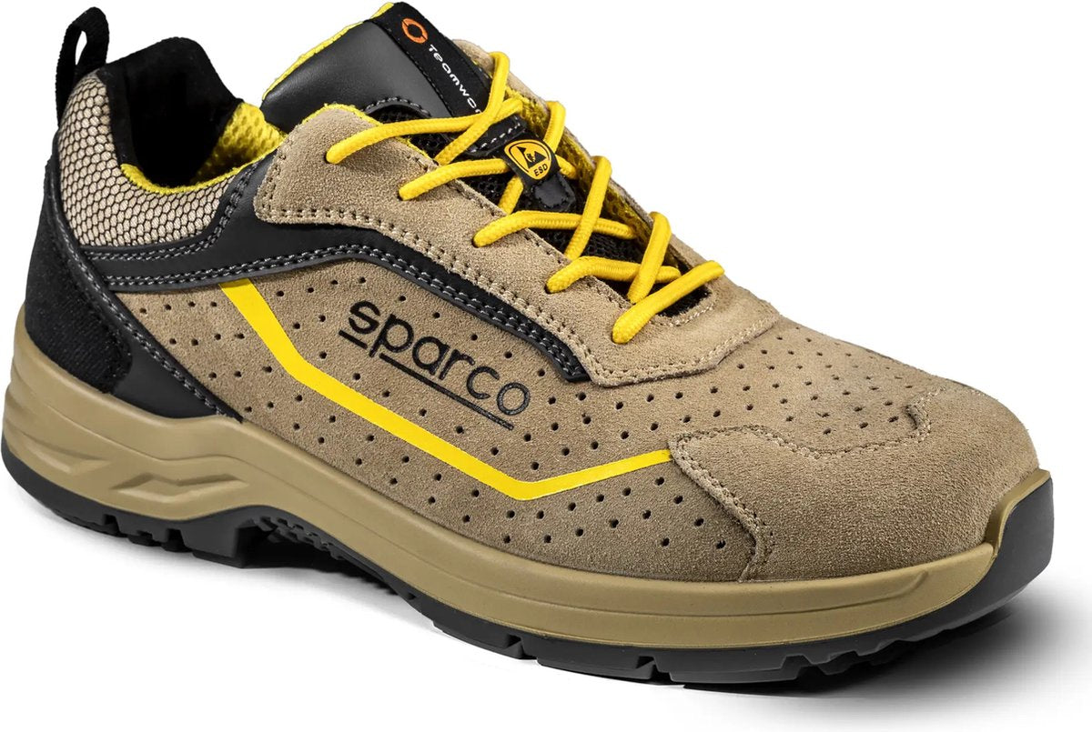 Sparco Arbeitsschuhe S1PS - Indy Colton - Beige Gelb - Braun - 44
