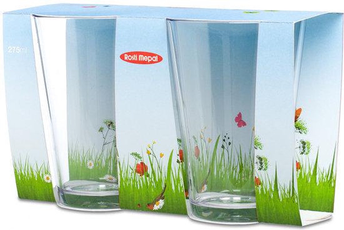 Mepal Glas Flow 275 ml - Set à 2 Stück