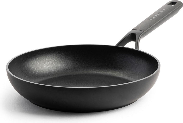Klassische Bratpfanne aus geschmiedetem Aluminium von Kitchenaid, ø24 cm, Schwarz, Induktion, antihaftbeschichtet, PFAS-frei