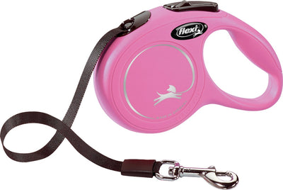 Flexi New Classic Tape - Hundeleine - Rosa - XS - 3 m - (<12kg)