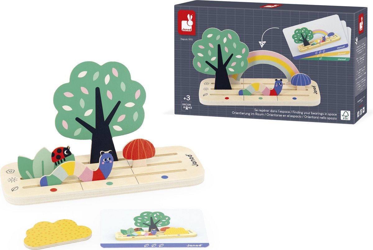 Janod – Sortierspiel – Finden Sie Ihren Platz im Garten