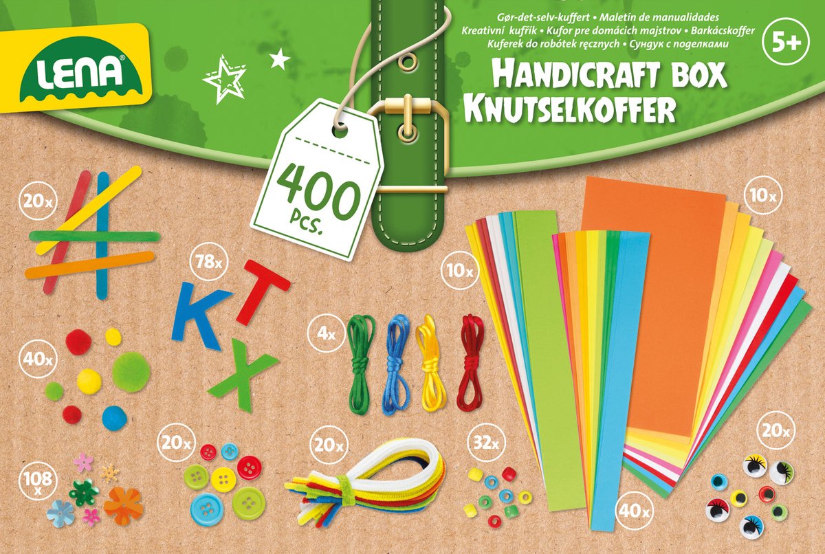 Lena kreativer Bastelkoffer 400 Teile