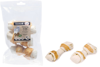 Beeztees kulinarischer Kauknopf mit Huhn – 3 Stück – 13 cm Hundesnacks – Kausnacks – Hund