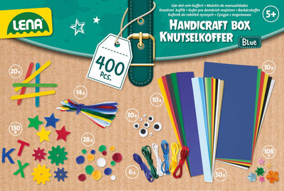 Lena kreativer Bastelkoffer blau 400 Teile