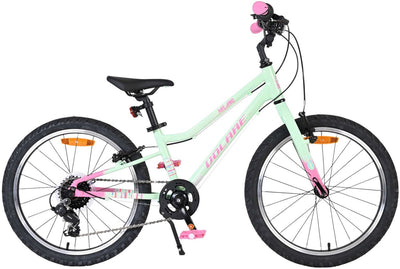 Volare Milano Kinderfahrrad - Mädchen - 20 Zoll - Mintgrün - 6-Gang