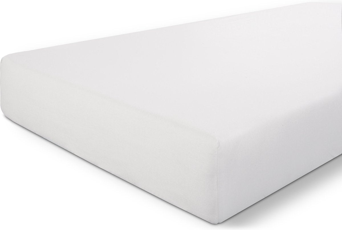 Byrklund Spannbetttuch Basics Baumwolle – 160 x 200 – 100 % Baumwolle – Weiß