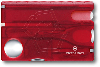 Victorinox Swisscard Nailcare Multitool 13 Funktionen transparent rot