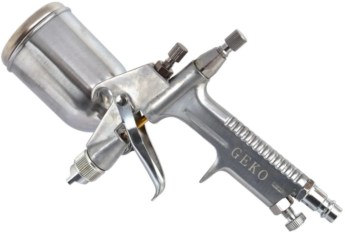 Geko Mini-Spritzpistole – HVLP-Technologie – 200 ml – 0,5-mm-Düse – einstellbare Luft- und Farbsteuerung