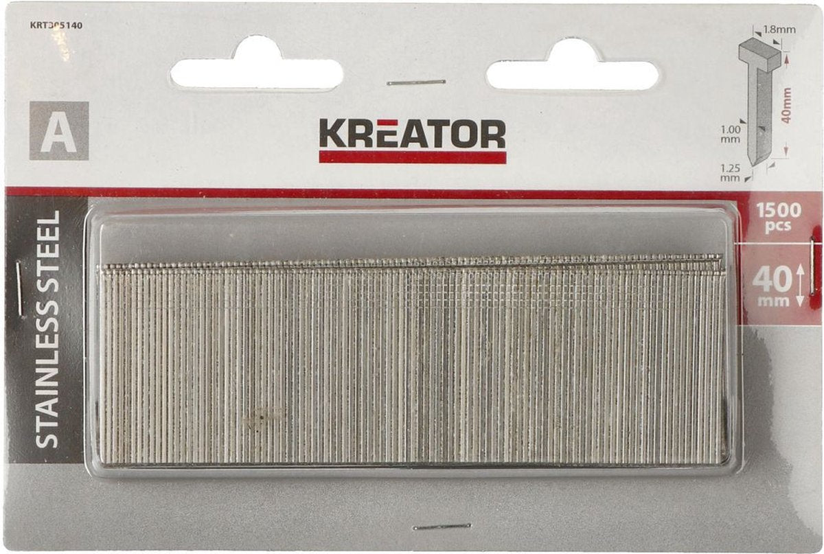 Kreator krt305140 Nägel – Typ A – 40 mm – 1500 Stück