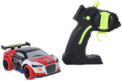 RC Roadstar RC Steerable Rally Auto mit Licht 2,4 GHz rot, 13 cm