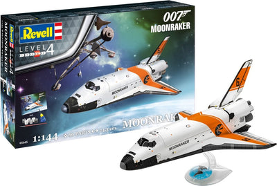 Revell Modellbausatz Militärfahrzeuge – 05665 James Bond 007 – Moonraker – Geschenkset Kunststoff – 1:144 – Modellbau