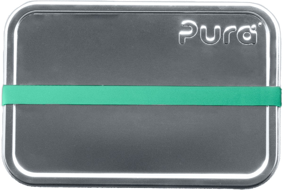 Pura Lunchbox - klein - inklusive Silikonband - Edelstahl - plastikfrei