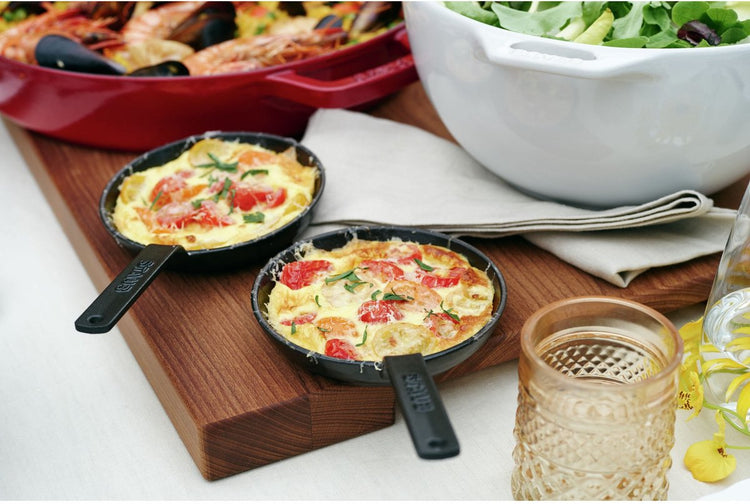 Staub Bratpfanne schwarz - ø 12 cm 150 ml - emaillierte Antihaftbeschichtung