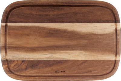 Jamie Oliver von Tefal – Holzschneidebrett – mittelgroß – 37,4 x 25,1 x 2,2 cm – langlebig – antibakteriell
