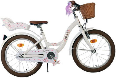 Volare Blossom Kinderfahrrad - Mädchen - 18 Zoll - Weiß