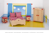 Goki Dollhouse Möbel Schlafzimmer - afbeelding 1