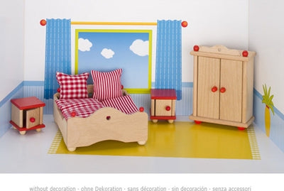 Goki Dollhouse Möbel Schlafzimmer