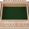 Schließen Sie das Box Houten Dice Game, 4 Spieler