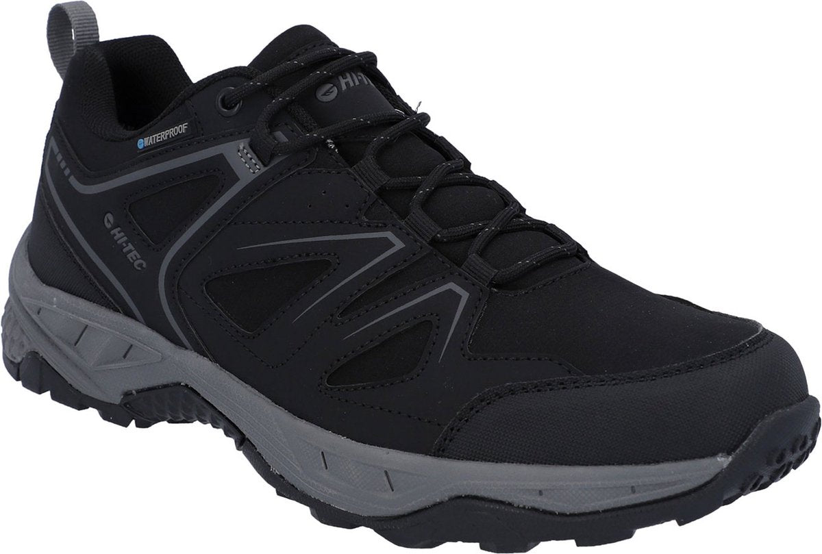 Hi-Tec Saunter Softshell wasserabweisende schwarze Wanderstiefel in Größe 45 für Herren