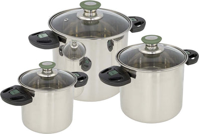 Bo-Camp - Pfannenset - Elegance Compact 3 - 3-teilig - Edelstahl
