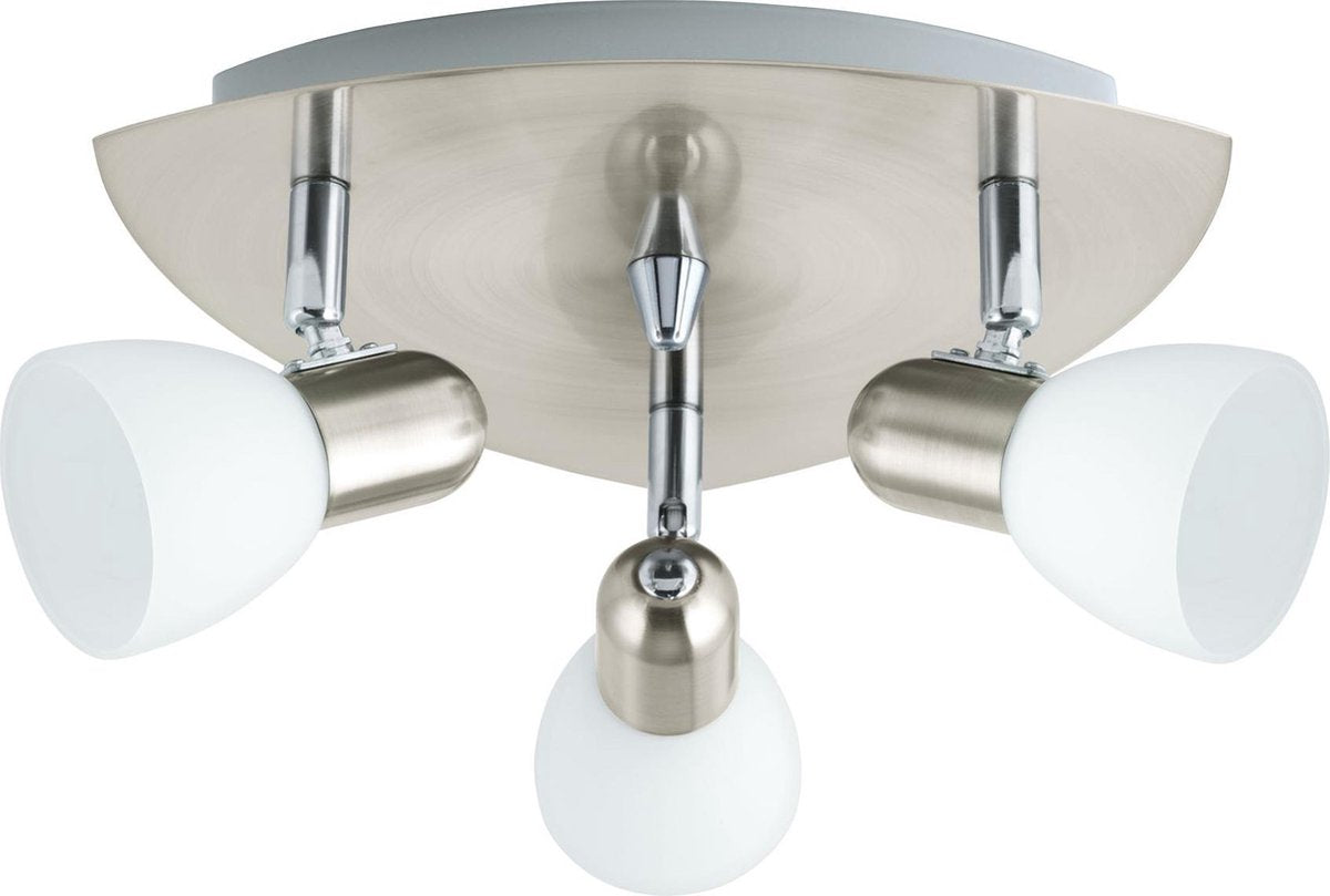 Eglo enea - Deckenstrahler - 3 Lichter - Nickel matt - Weiß