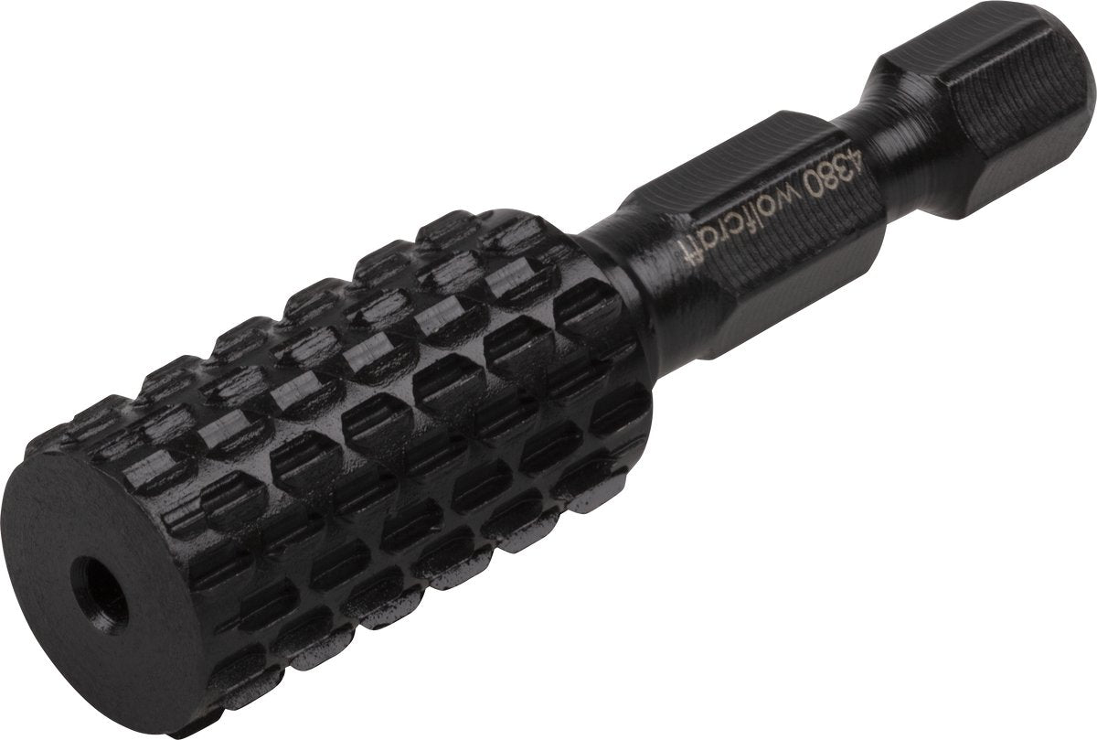 Wolfcraft – Profilraspel 12 mm für Metall – Raspelbohrer mit Sechskantschaft – 4380000