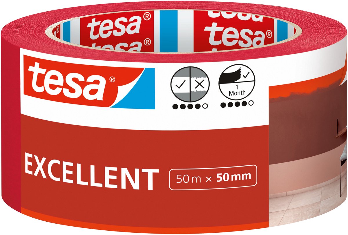 Tesa 1067556 - Malerband Excellent, 50 Meter | 6 Stück