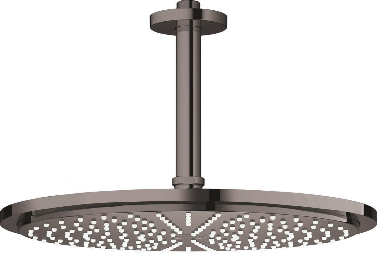 Grohe Rainshower Cosmopolitan Kopfbrause – Regenbrause Ø 31 cm – inklusive Deckenbrausearm – Hartgraphit (Anthrazit)