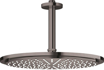Grohe Rainshower Cosmopolitan Kopfbrause – Regenbrause Ø 31 cm – inklusive Deckenbrausearm – Hartgraphit (Anthrazit)