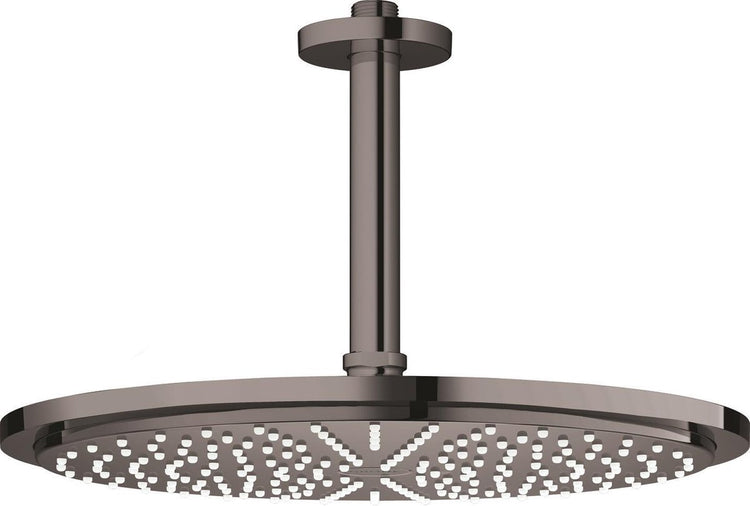 Grohe Rainshower Cosmopolitan Kopfbrause – Regenbrause Ø 31 cm – inklusive Deckenbrausearm – Hartgraphit (Anthrazit)