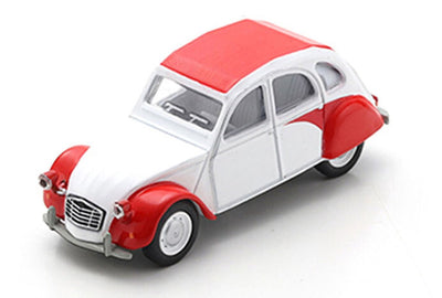 Schuco Zitrone 2CV, weiß rot