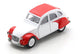 Schuco Zitrone 2CV, weiß rot