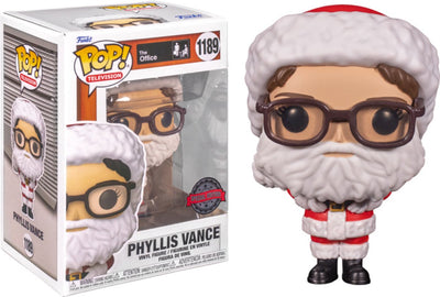 Funko-Pop! Filme: Das Büro – Phyllis Vance (als Weihnachtsmann) #1189 Sonderausgabe, exklusiver Weihnachtsurlaub