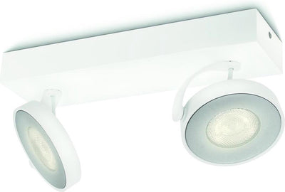 Philips LED Philips Clockwork Aufbaustrahler – 2-flammig – Weiß