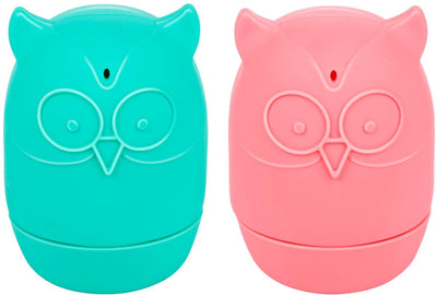 Eddy Toys Badespielzeug 2 Stück – Quetschtiere aus Silikon – Badespielzeug zum Quetschen und Spritzen – Eule – ab 3 Jahren