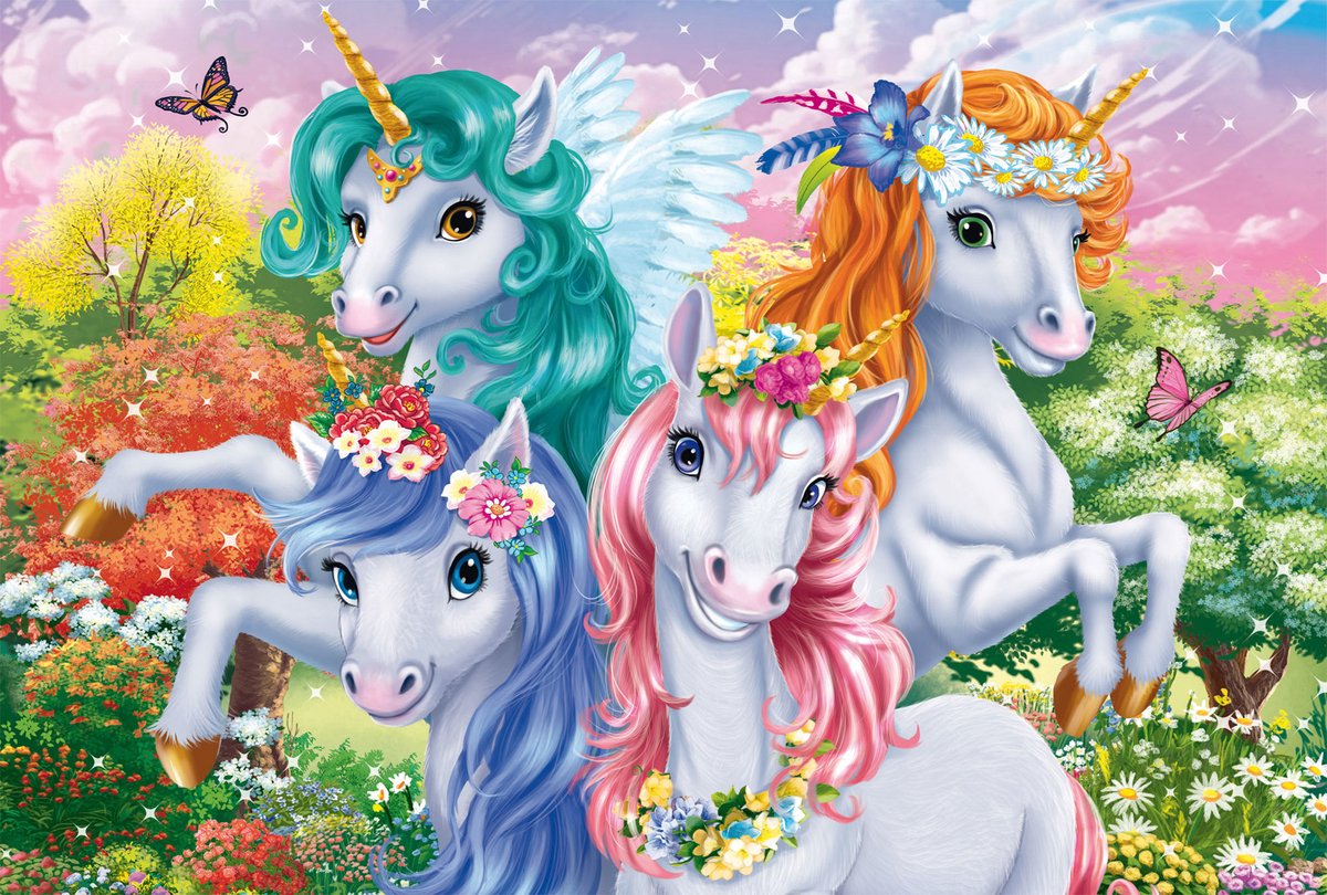 Schmidt Puzzle Einhorn 100 Teile Kinderpuzzle nachhaltiger Karton.