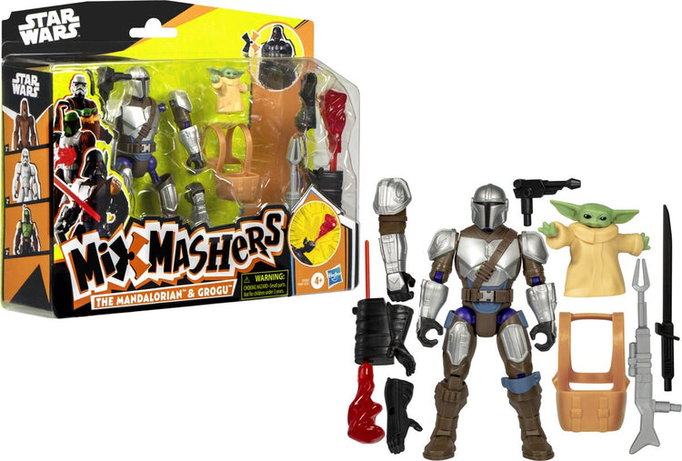 Mixmashers Star Wars Figur Deluxe Mando und Grogu