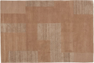Woood Noven handgewebter Teppich – Wolle – Sand – 170 x 240 cm