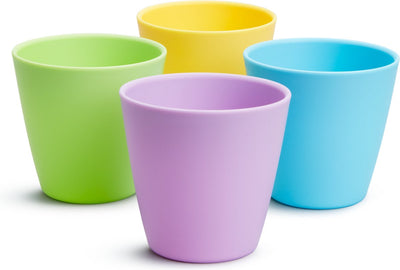 Bunte Munchkin-Trinkbecher für Kinder – spülmaschinenfest – pro 4 Stück – 237 ml – Kindergeschirr