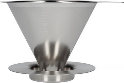 Hario Dripper V60-02 – Doppelmaschiger Metalltropfer aus Edelstahl