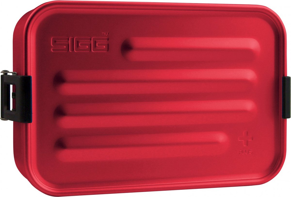 Sigg | Lebensmittelbox aus Metall plus klein 0,8l rot | Lunchbox