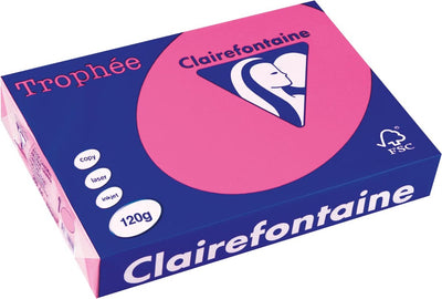 Clairefontaine Trophäe Pastell A4 Rosa 120 g 250 Blatt