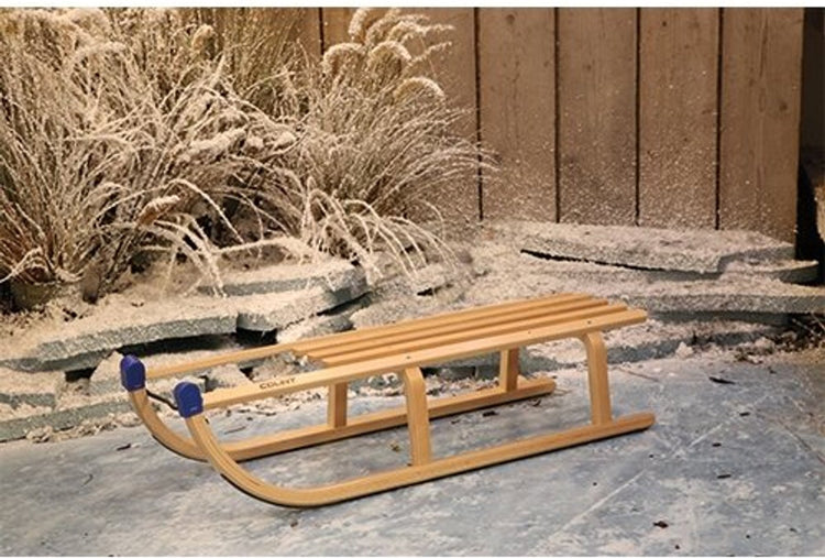 Sprachwerkzeuge - Schneeschlitten - Holzschlitten - Schneeschlitten - 100 cm - Komfort - hohe Qualität