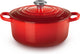 Le Creuset Signature-Bratpfanne Kirschrot – ø 22 cm 3,3 Liter – runde Gusseisen-Bratpfanne – in einem leuchtenden Kirschrotton – zum Schmoren, Braten oder für Suppen – geeignet für Induktion, Backofen und Spülmaschine