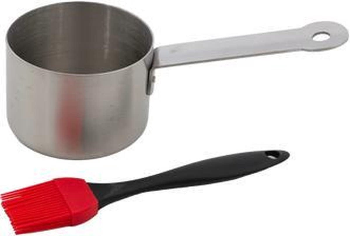 Barbecook Saucentopf aus Edelstahl mit Bürste