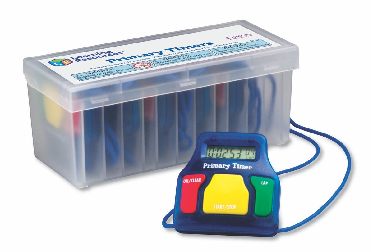 Lernressourcen Lern-Timer-Set – 6 bunte Stoppuhren. - 3+