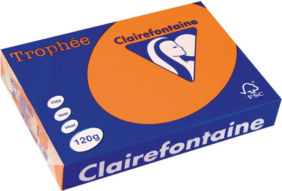Clairefontaine Trophäe Pastell A4 Orange 120 g 250 Blatt
