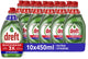 Dreft Quickwash Extra Hygiene Flüssig-Geschirrspülmittel – 10 x 450 ml