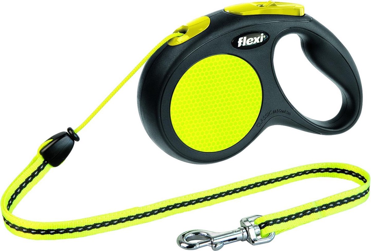 Flexi rollijn neues kabel neon schwarz gelb